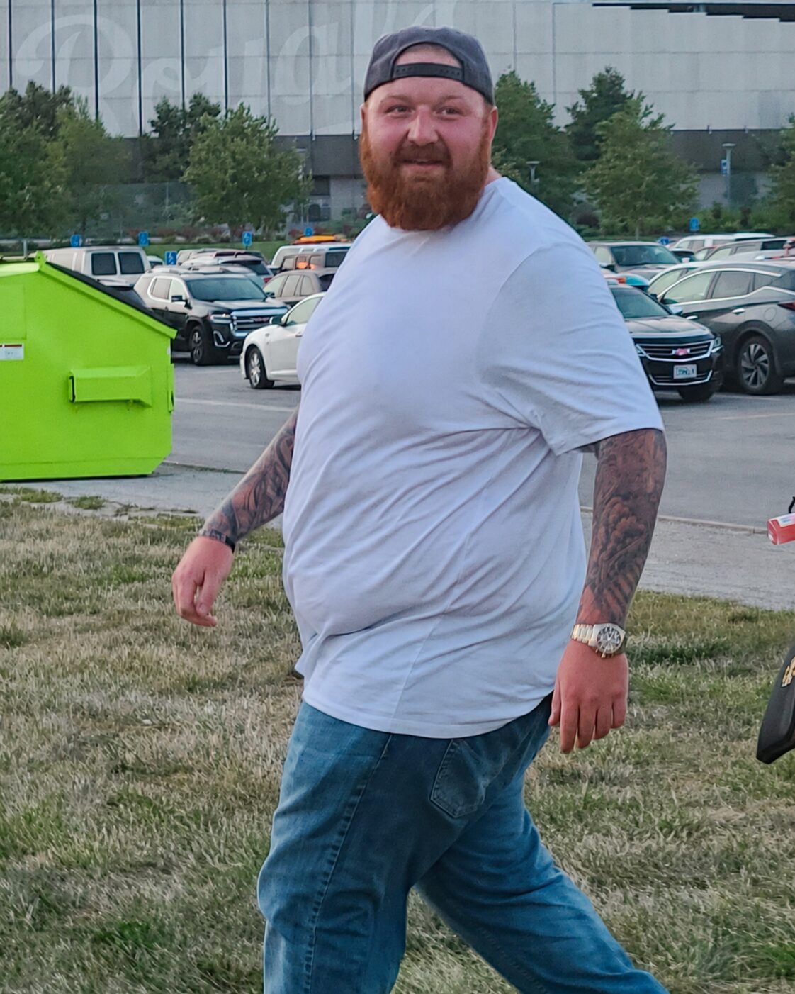 Michael Big Mike Morris before his 120-plus-pound weight loss at 376 pounds